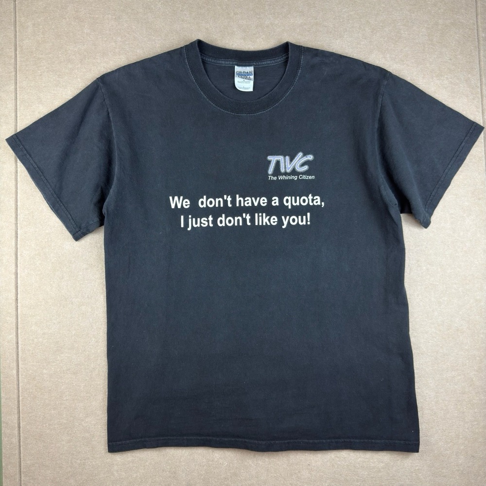 TWC Gildan Shirt Men L Black Funny Quote The Whining Citizen Graphic‎ Tee